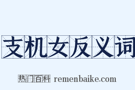 支机女反义词是什么意思的图片